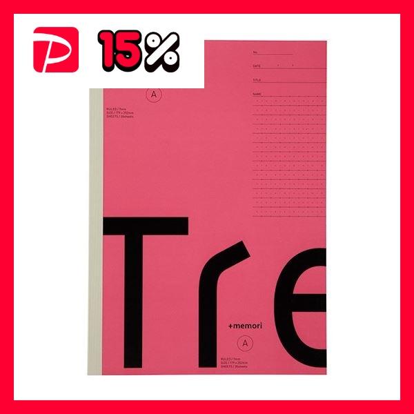 （まとめ）日本ノート Tree s B5 Pメモリ A罫30枚ピンク（×10セット）