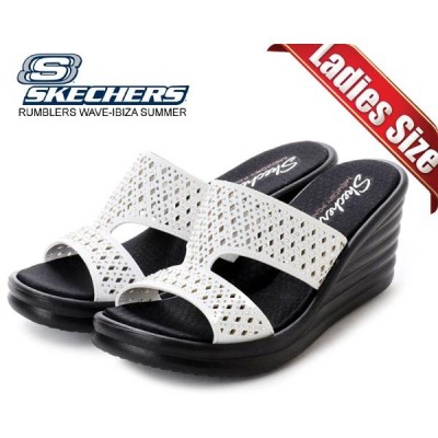 スケッチャーズ ヒールサンダル SKECHERS RUMBLERS WAVE-IBIZA SUMMER ...