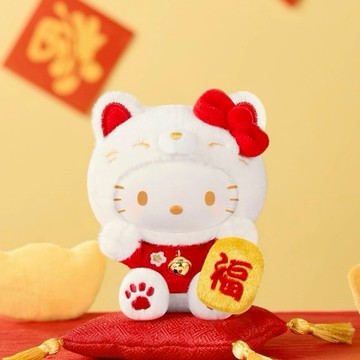 【唐采禮品】盲盒-三麗鷗招財貓毛絨掛飾(1入)(TOPTOY)-NP-462525