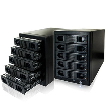 伽利略 2.5吋/3.5吋/SSD USB3.0 + eSATA 5bay 抽取式硬碟外接盒(35D-U3ES5R)