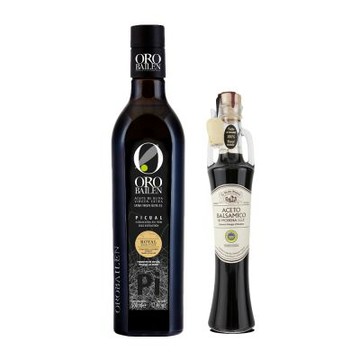 Oro Bailen 皇嘉 特級冷壓初榨橄欖油500ml 任選x1+典釀二年巴薩米克醋250ml