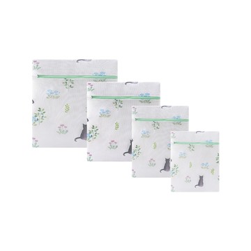 洗衣網/袋 【小博嚴選】貓咪印花洗衣袋 大號50x60 3入 洗衣袋 洗衣網 衣物袋 污衣袋