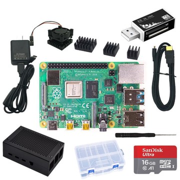 【新店鉅惠】樹莓派4代 Raspberry pi 4 Medel B 開發板 主板套裝帶收納盒
