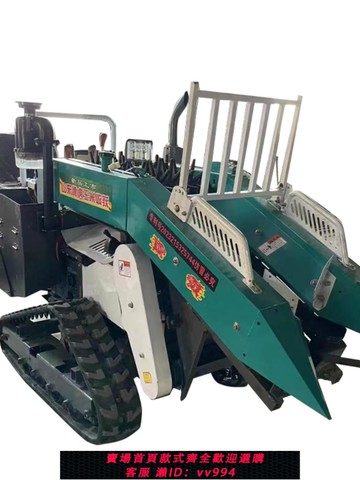 {公司貨 最低價}家用小型單行玉米收割機苞米收獲機二次剝皮柴油機自走式收獲機