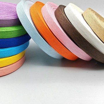 臺灣出貨可開發票學生勞作寬紙藤編織繩彩色紙排繩DIY手工製作材料編筐筒籃子12股 ZXJYdd