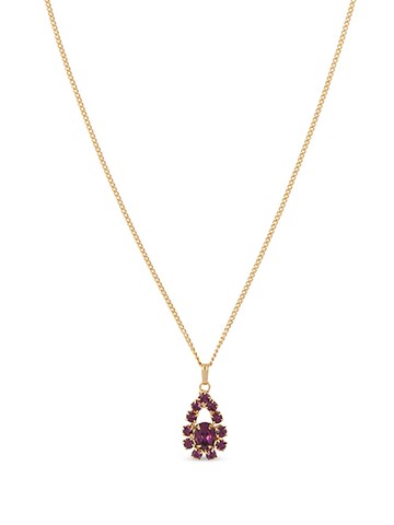 Susan Caplan Vintage - 1990s pre-owned Edwardian pendant necklace - women - Gold Plated - One Size