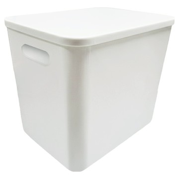 艾米購物 收納盒T7 有蓋 防塵防潮可堆疊收納箱  白色  545g  1個