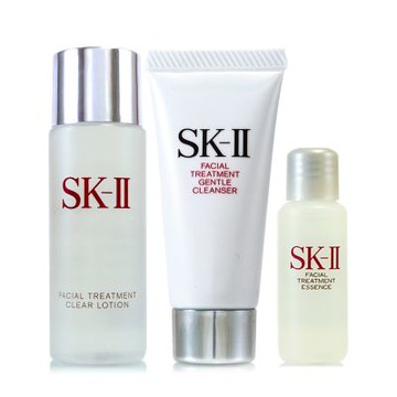 *SK-II 青春亮采活膚三件組(青春露10ml+亮采化妝水30ml+全效活膚潔面乳20g)