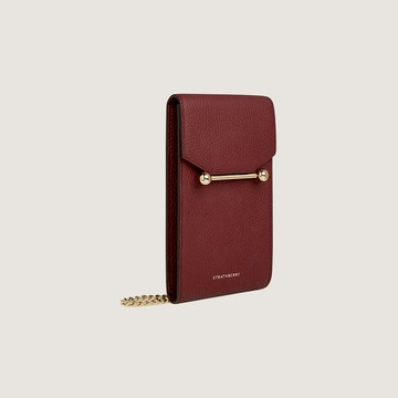 Strathberry - Mosaic Phone Pouch - Burgundy