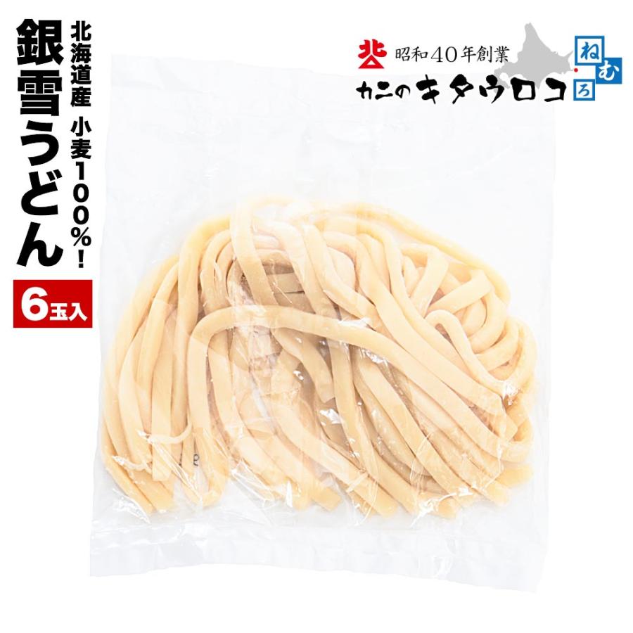 うどん 100g 6玉入 北海道産小麦100パーセント 麺のみ