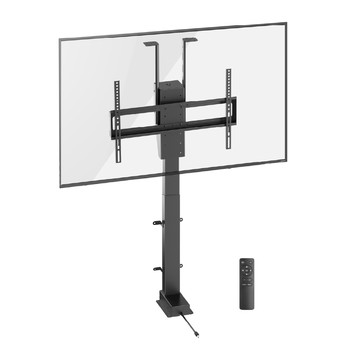 Happy Tech EM246 可旋轉360度 櫃內隱藏電動電視升降機承重60kg液晶電視壁掛架升降架 TV壁掛架 80吋
