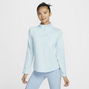 NIKE 耐吉 女長袖上衣-藍色 AS W NK ONE TF HZ TOP NVTY GCE-HQ4740474