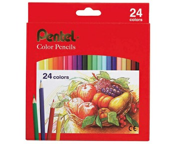 【文具通】Pentel ぺんてる 飛龍 色鉛筆 油性 紙盒 24色 CB8-24T A1340261【APP滿額下單4%點數(單一帳號最高1500點)】5/31止