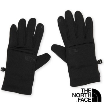 The North Face 中性款 5D人體工學四向彈力防風保暖觸屏觸控手套_黑