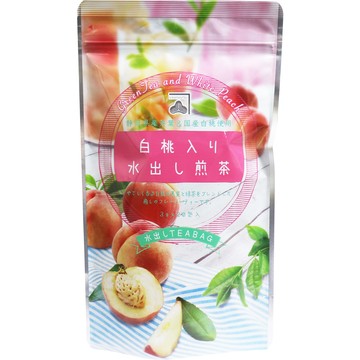 Kanematsu Tea, Cold Brewed Sencha with White Peach, Cold Brewed Tea Bags, 3g x 20 Bags