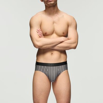 Mr. DADADO-黑標系列 M-3L涼感中腰三角男內褲-GK3263FV(醒晨灰)