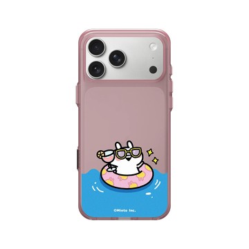 iPhone 17 Pro Max Clear (相機按鈕) 晶醺玫 - Usagyuuun 小突兔 - Chill 夏