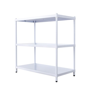 【Y HOUSE】90x45x90公分 三層無洞鐵板收納層架 置物架 鐵架-烤漆白