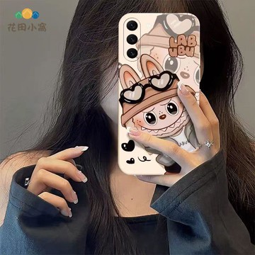 拉布布三星s23+手機殼學生款便宜鏡頭全包邊高顏值防摔保護套簡 h7111