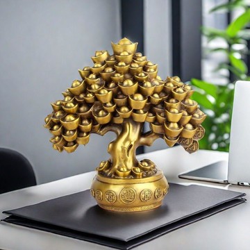 有貨在臺🚀99免運🚀搖錢樹金錢招財元寶發財樹擺件辦公室家居客廳裝飾品店鋪開業禮品