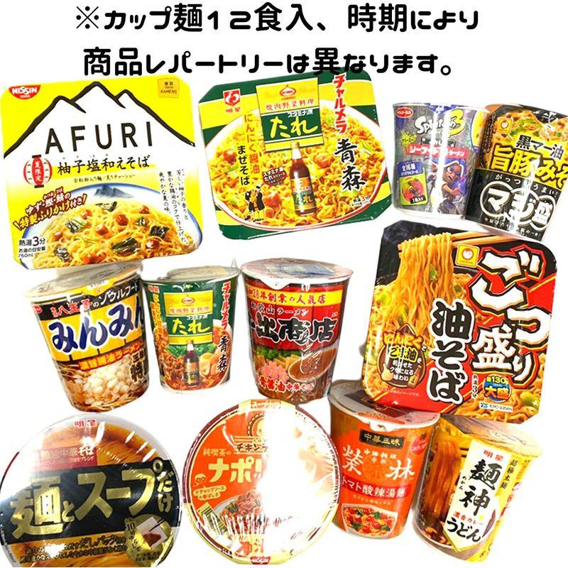 カップ麺 12種類12食 詰め合わせ アソート Aセット 食べ比べ 仕送りにもどうぞ (カップ麺)