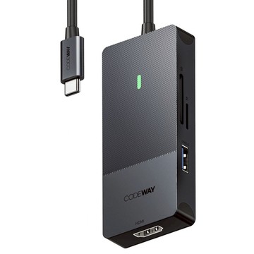 CODEWAY USB Type-C 多孔集線器 隨插即用 高相容 高效能 7埠  A-HUB-7port  黑色  1個