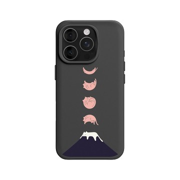 iPhone 16 Pro SolidX 黑 - ilovedoodle (Lim Heng Swee) - Cat Landscape - 月光倒影