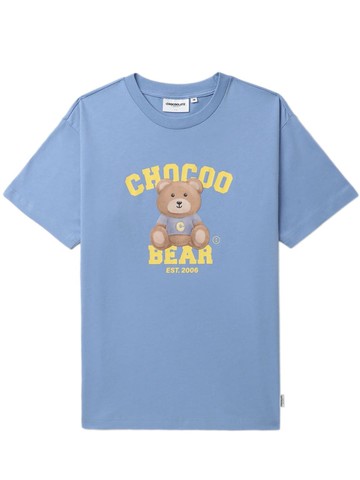 CHOCOOLATE - Chocoo Bear cotton T-shirt - women - Cotton - M - Blue