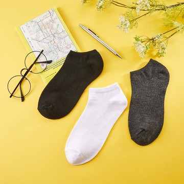 J&LIN船形色襪3雙入-多款任選