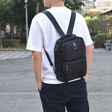 單肩包 機能多夾層兩用後背包【NZCA16】