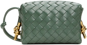 Bottega Veneta 绿色迷你 Loop 相机包