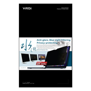 YADI 靜電吸附 MSI Cyborg 15 B2RWFKG-276TW 專用 15.6吋 16:9 水之鏡防窺片