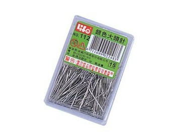 徠福 大頭針 約240支入 / 盒 NO.112【CUBE卡最高10%回饋】