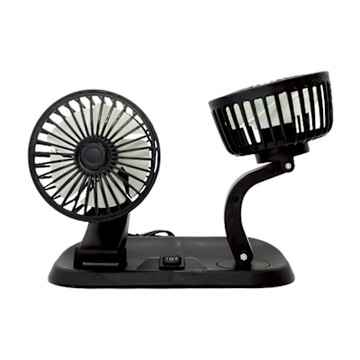 雙頭180度兩段式USB車用電扇