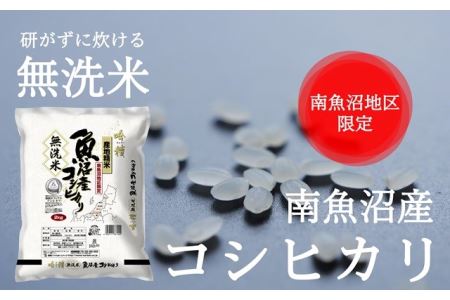 令和5年産 吟精無洗米 南魚沼産コシヒカリ 10kg(2kg5袋)