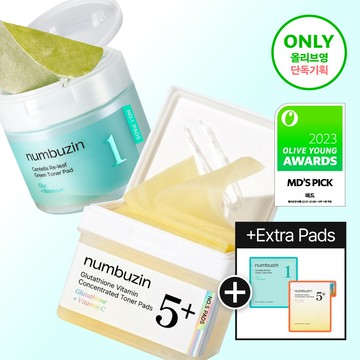 numbuzin No.1 / 5 Toner Pad 70P Set (+10 Pads) [Choose 1]