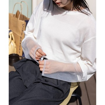 (多款 3件1212元）日本THE CRAFT CREW products 可水洗 透明袖口 絲絨上衣 2970円