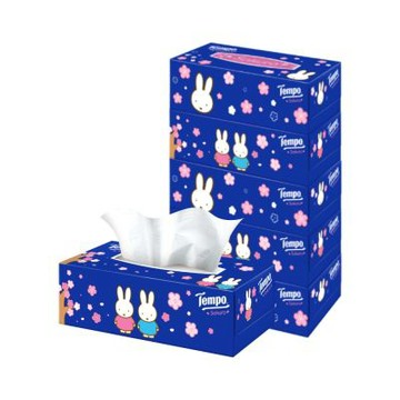 Tempo x miffy 櫻花限量版-3層盒裝面紙(86抽X18盒/箱)