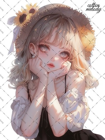 original sticker no.1918 人物貼紙 原創貼紙 原創人物貼紙 裝飾貼紙 cotton melody