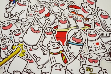 小白目防水貼紙(任選6張100元)