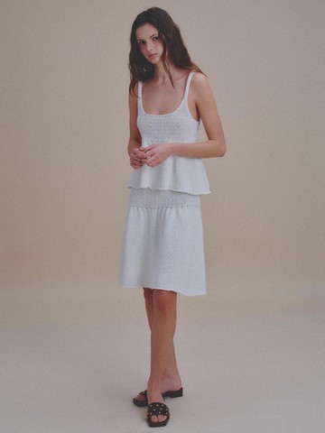 Muscat Flared Skirt [WHITE]