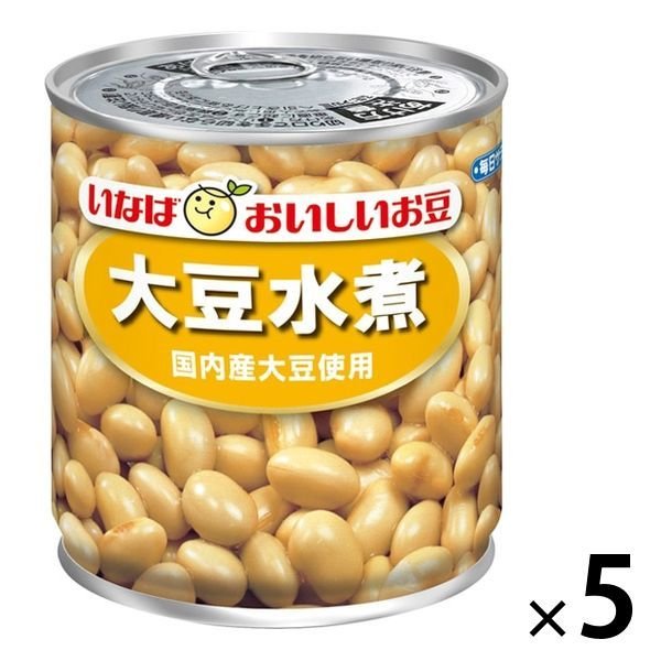 いなば食品缶詰 いなば食品 大豆水煮 国産大豆使用 290g 1セット（5缶）