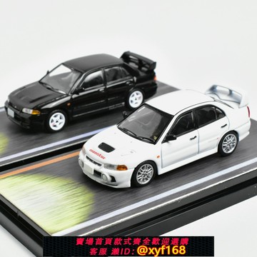 {保固一年 可打統編}Hobby Japan 1:64 頭文字D 三菱 EVO 3 EVO 4含人偶 合金汽車模型
