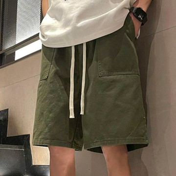 【日常百搭】新款短褲男夏季薄款潮牌休閒五分褲寬鬆直筒沙灘華夫格運動褲 華夫格短褲 休閒短褲 夏季短褲 運動短褲 五分褲