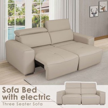 Homelike 喜家居電動遙控伸縮沙發床(2522)-216x158x105公分