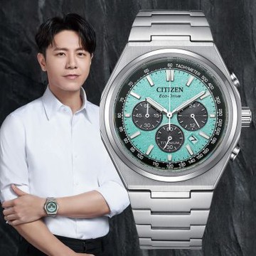 CITIZEN星辰 GENT S系列 韋禮安廣告配戴 Zenshin 新鈦度 光動能計時腕錶 新年禮物 推薦 送禮 42.5mm/CA4610-85M