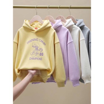 女童衛衣秋冬2025新款洋氣秋裝潮女孩中大童衣服加絨外套兒童上衣