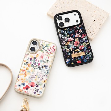 多型號適用 背蓋式保護殼【Liberty 印花 Felda】姓名刻印 手機環 手機殼 手機掛繩 JX01K