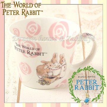 日本進口 Peter Rabbit 彼得兔/比得兔 陶瓷 早餐杯/單耳杯/花茶杯 350ml 《 日本製 》★ 夢想家精品家飾 ★