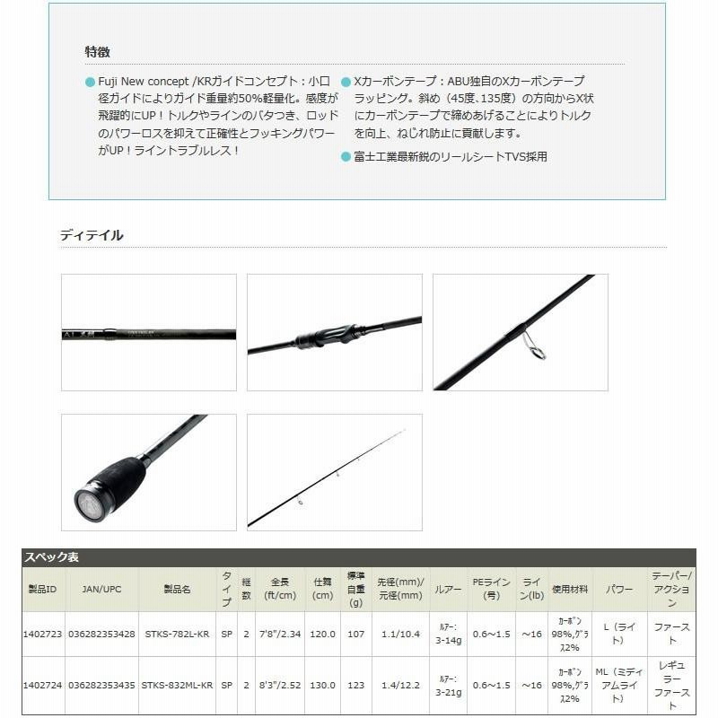 ○アブガルシア ソルティースタイル クロダイ STKS-782L-KR | LINEブランドカタログ